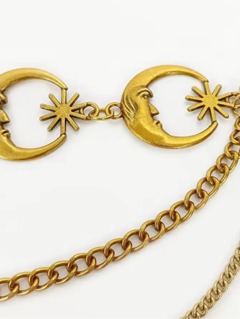 Vintage Gold Celestial Chain Belt - Picture 4 of 5